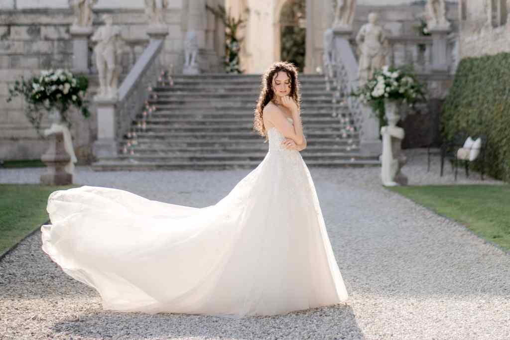 sposa felice in Villa Veneta