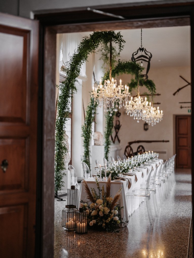 tavolo imperiale matrimonio elegante